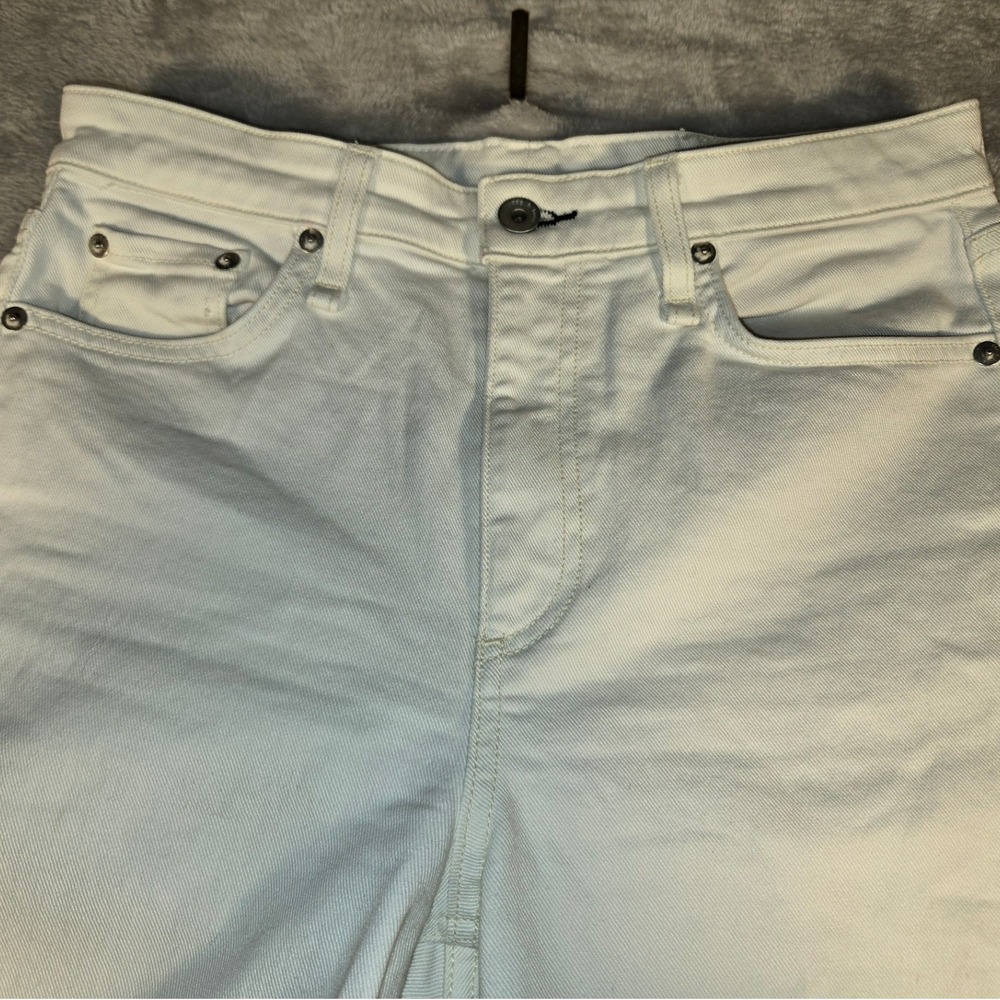 Rag & Bone New York Ecru White Straight Leg Jeans WDD21F2647LCEC Size 29